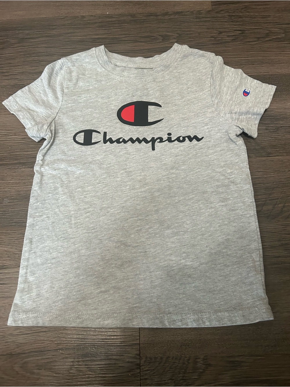 3/$12 Champion Gray Short Sleeved Shirt Boys Size 5/6